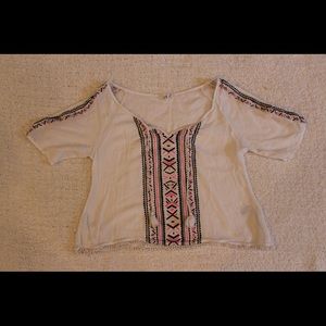 Aeropostale White Crop Top